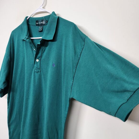 Vintage Knights Of The Round Table Polo Shirt Men's Large Green 1375 - Picture 7 of 9